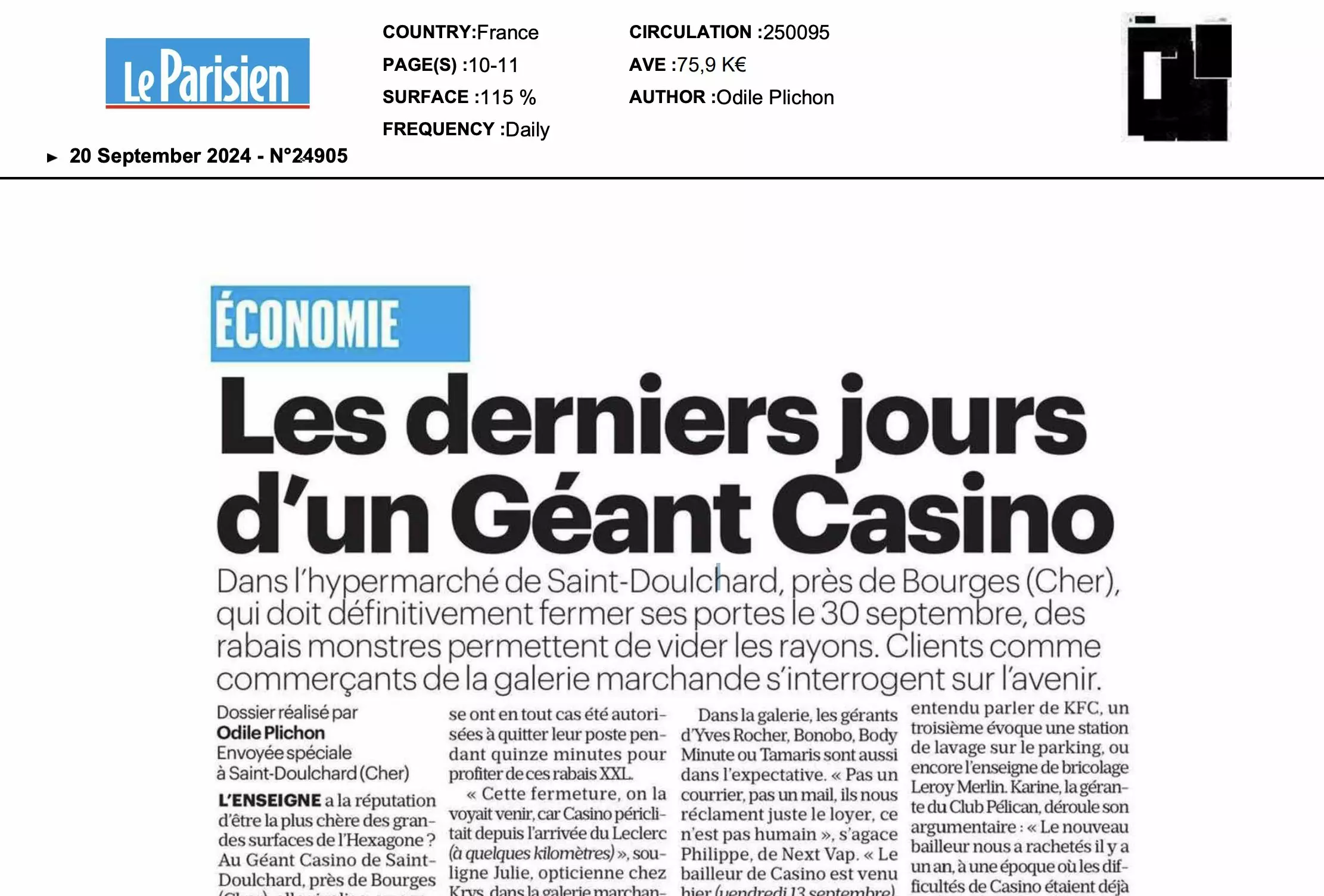 Les derniers jours d’un Géant Casino